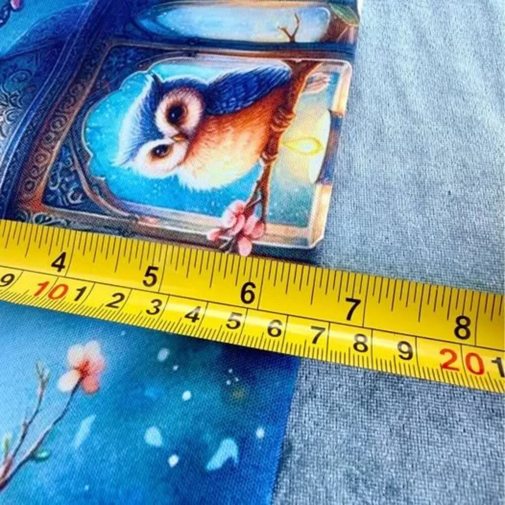 Owl Lantern Cosmetic Bag | Makeup Pouch | Cottagecore | Woodland | Floral